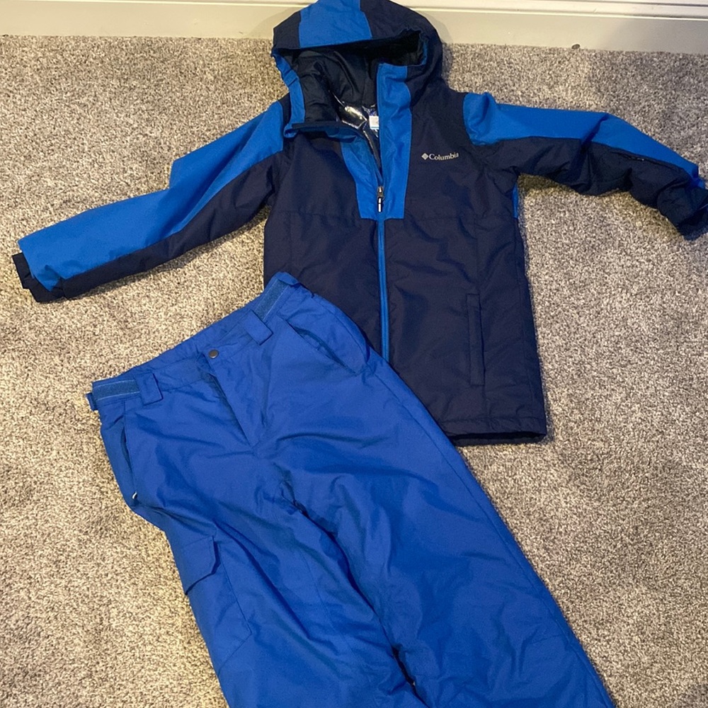 BOYS COLUMBIA JACKET AND SNOW PANTS